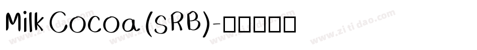 Milk Cocoa (sRB)字体转换